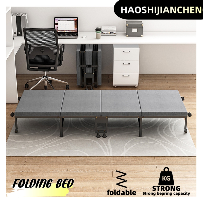 Office Furniture Home - Cama plegable de cuatro pliegues portátil