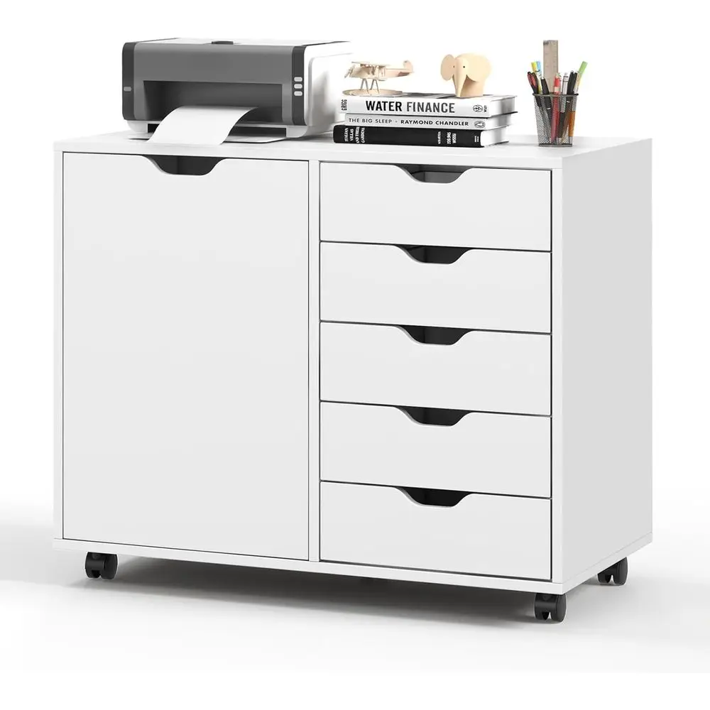 File Cabinet Lateral - Archivador lateral de 5 cajones con
