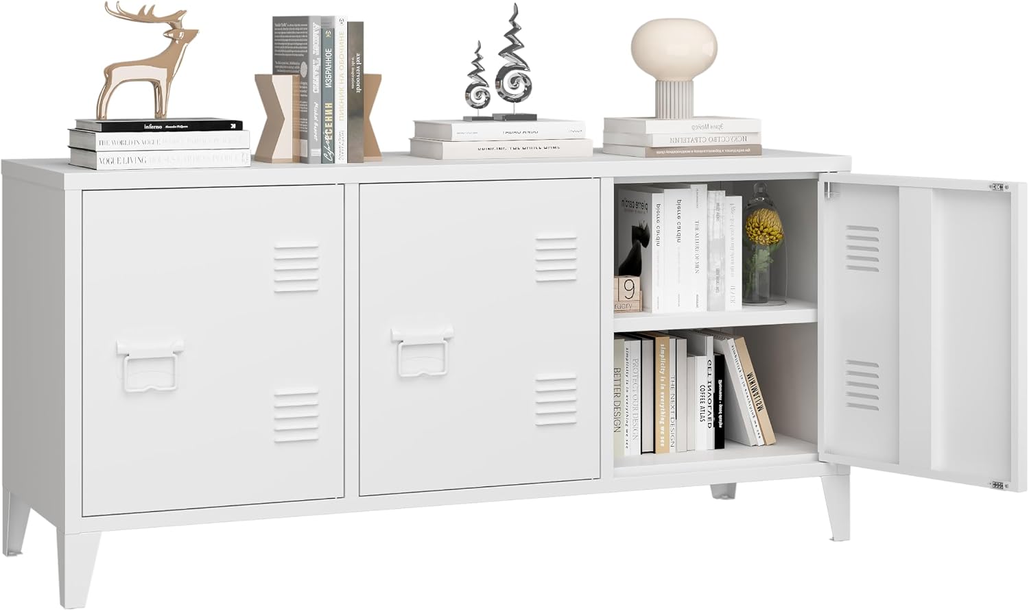 Credenza Office Storage - Centro de entretenimiento moderno con soporte