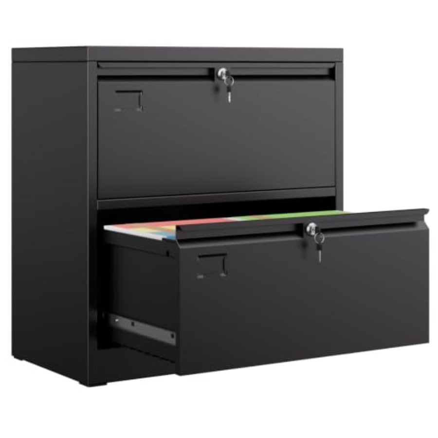 File Cabinet Lateral - Archivador lateral de 2 cajones con