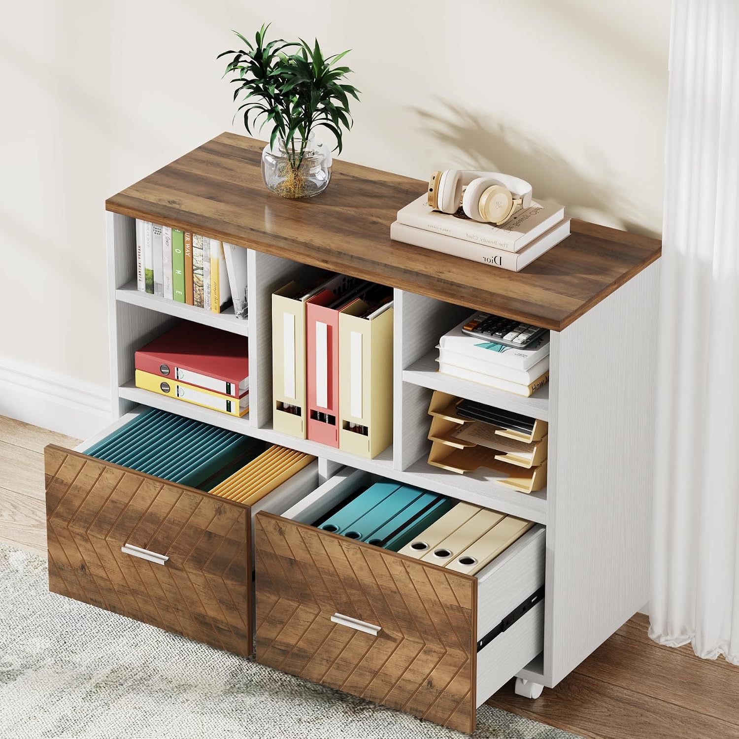 Archivador de Madera de 2 Cajo - File Cabinet Lateral reseña y precio