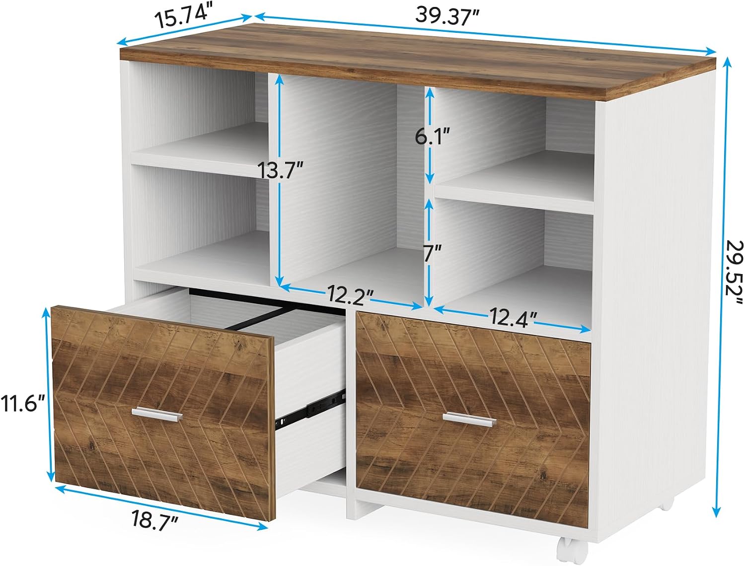 Archivador de Madera de 2 Cajo - File Cabinet Lateral reseña y precio