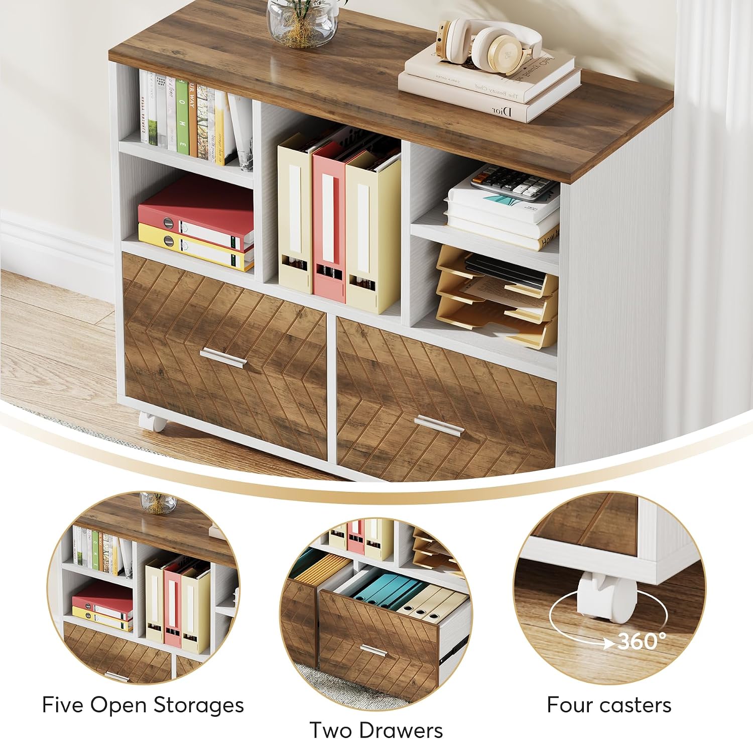 Archivador de Madera de 2 Cajo - File Cabinet Lateral reseña y precio
