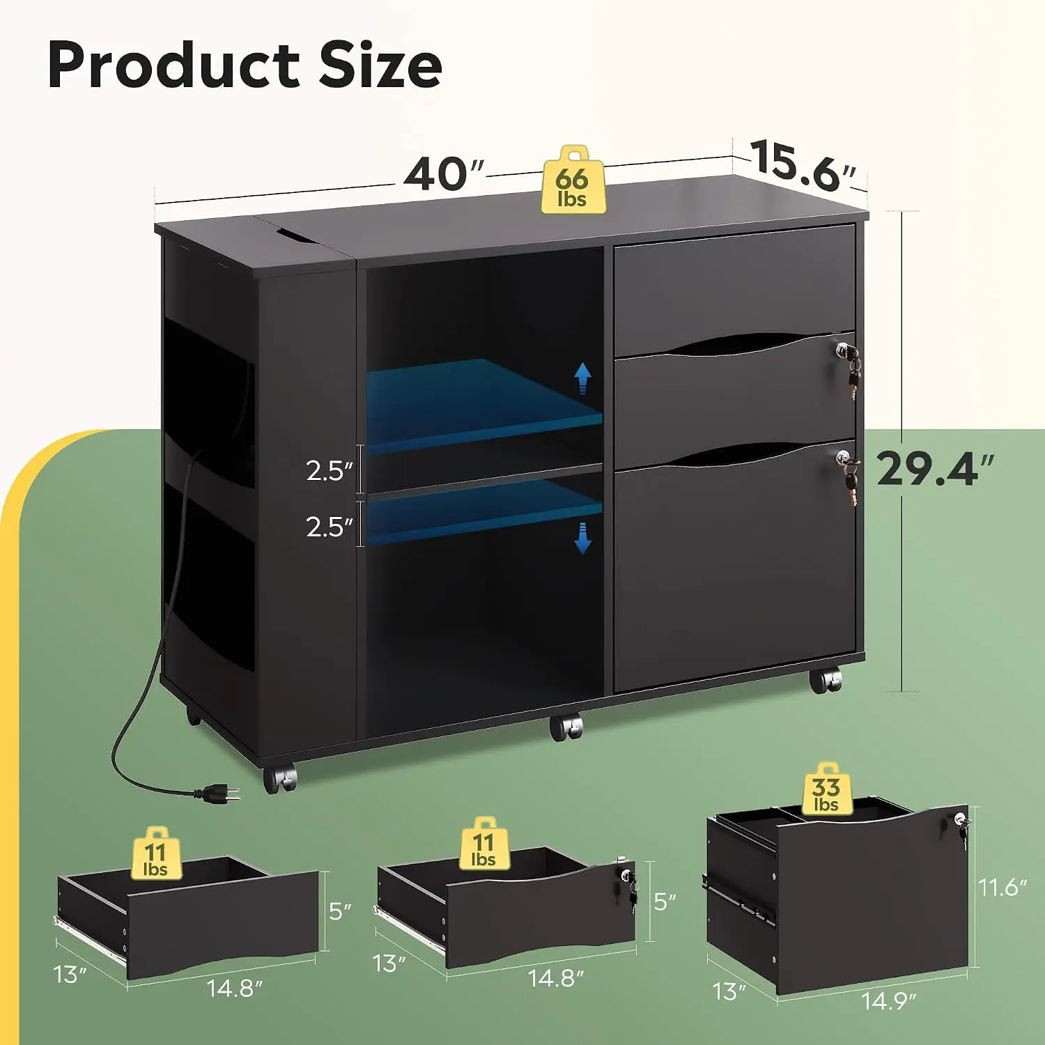Archivador con Cerradura, Sopo - File Cabinet Lateral reseña y precio
