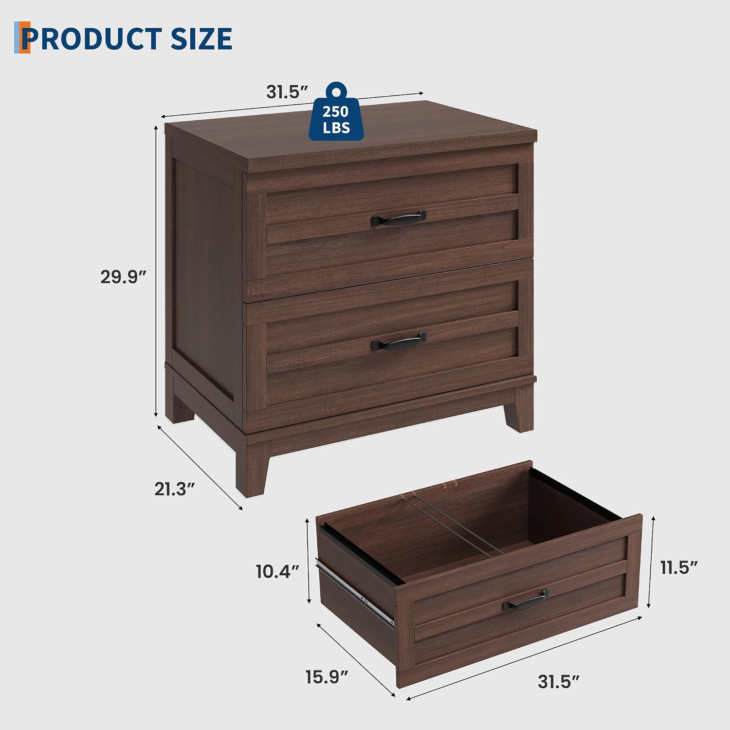 Archivador Lateral Garvee de 2 - File Cabinet Lateral reseña y precio