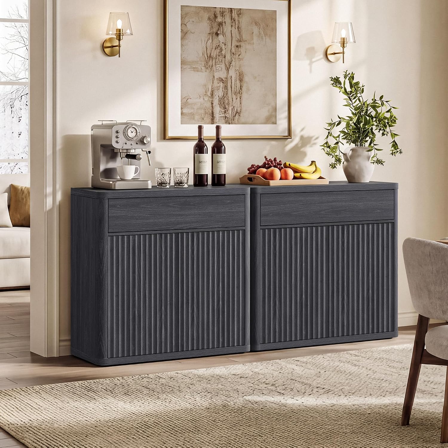 Aparador moderno con diseño ac - Credenza Office Storage reseña y precio