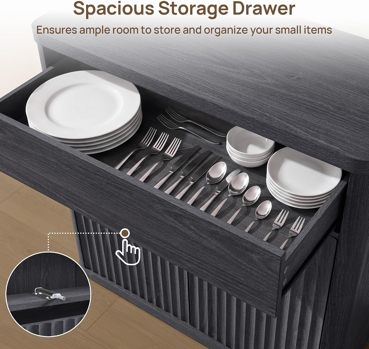 Aparador moderno con diseño ac - Credenza Office Storage reseña y precio