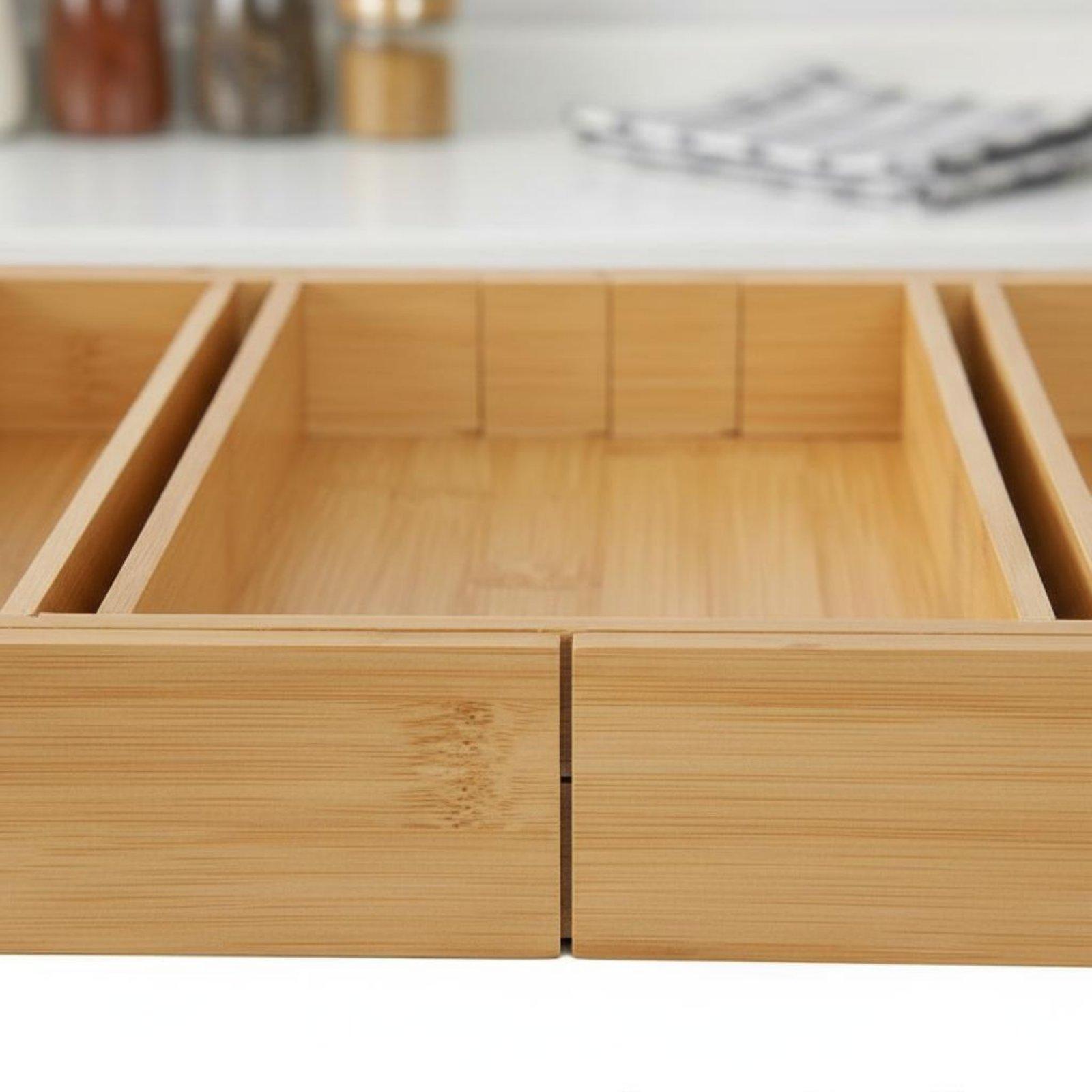 Organizador de utensilios de b - Drawer Organizer Tray reseña y precio