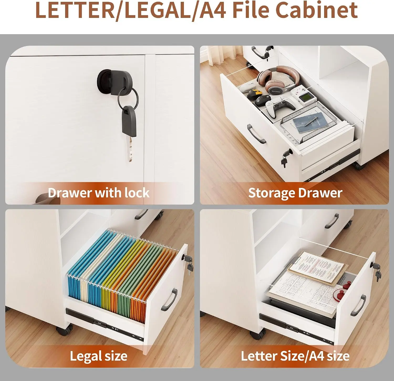 Archivador Móvil Lateral de 2  - File Cabinet Lateral reseña y precio
