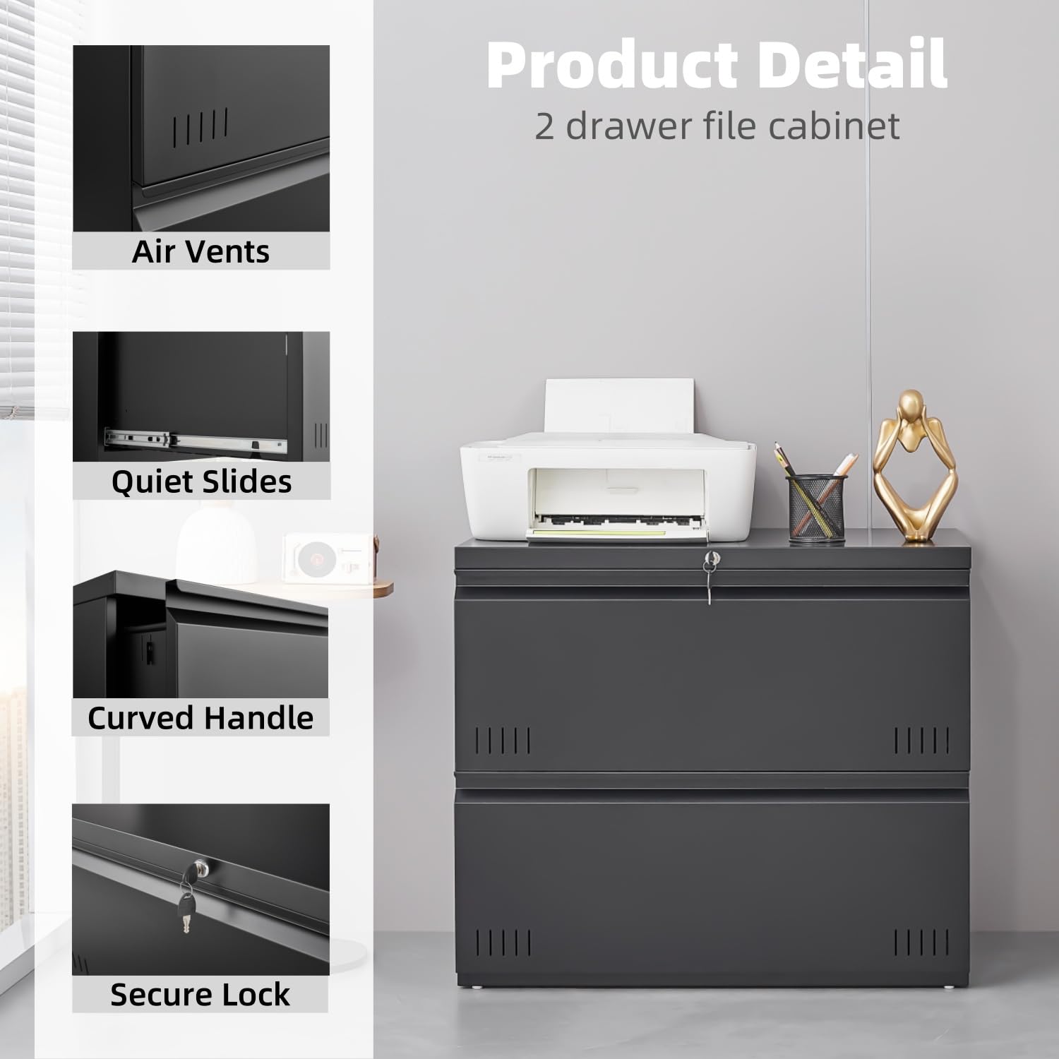 Archivador lateral de 2 cajone - File Cabinet Lateral reseña y precio