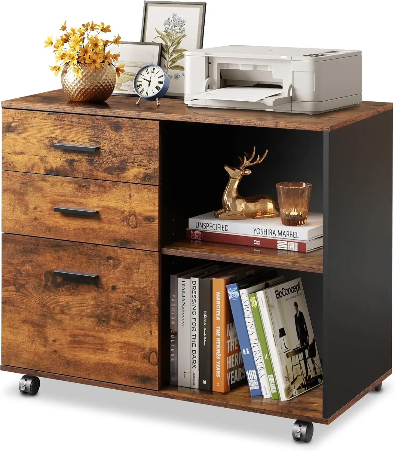 3-Drawer Mobile File Cabinet,  - File Cabinet Lateral reseña y precio