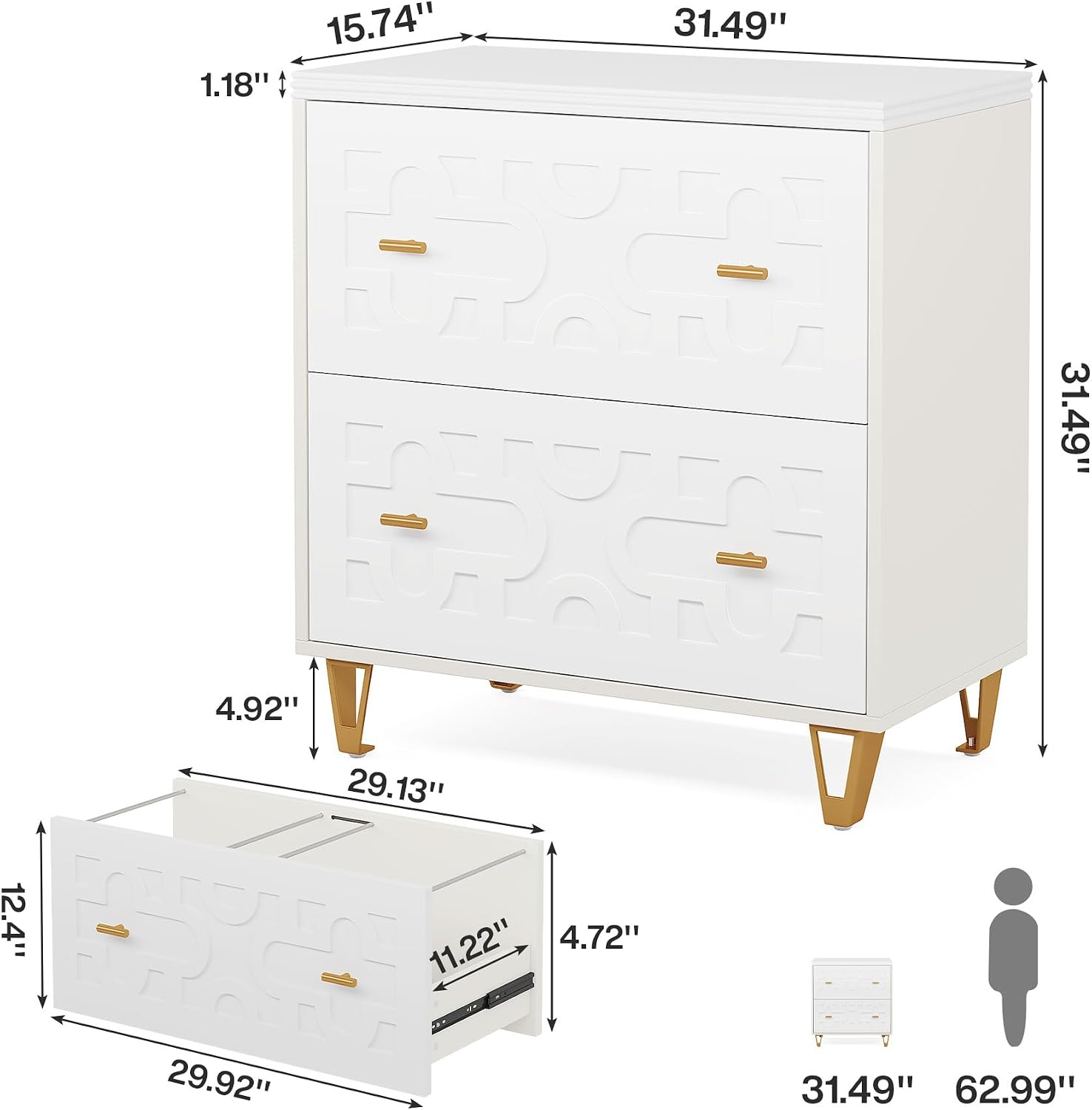 Archivador lateral de 2 cajone - File Cabinet Lateral reseña y precio