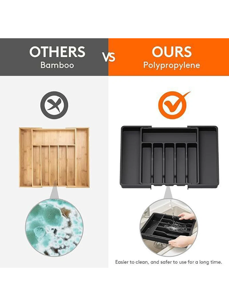 Bandeja Expandible para Utensi - Drawer Organizer Tray reseña y precio
