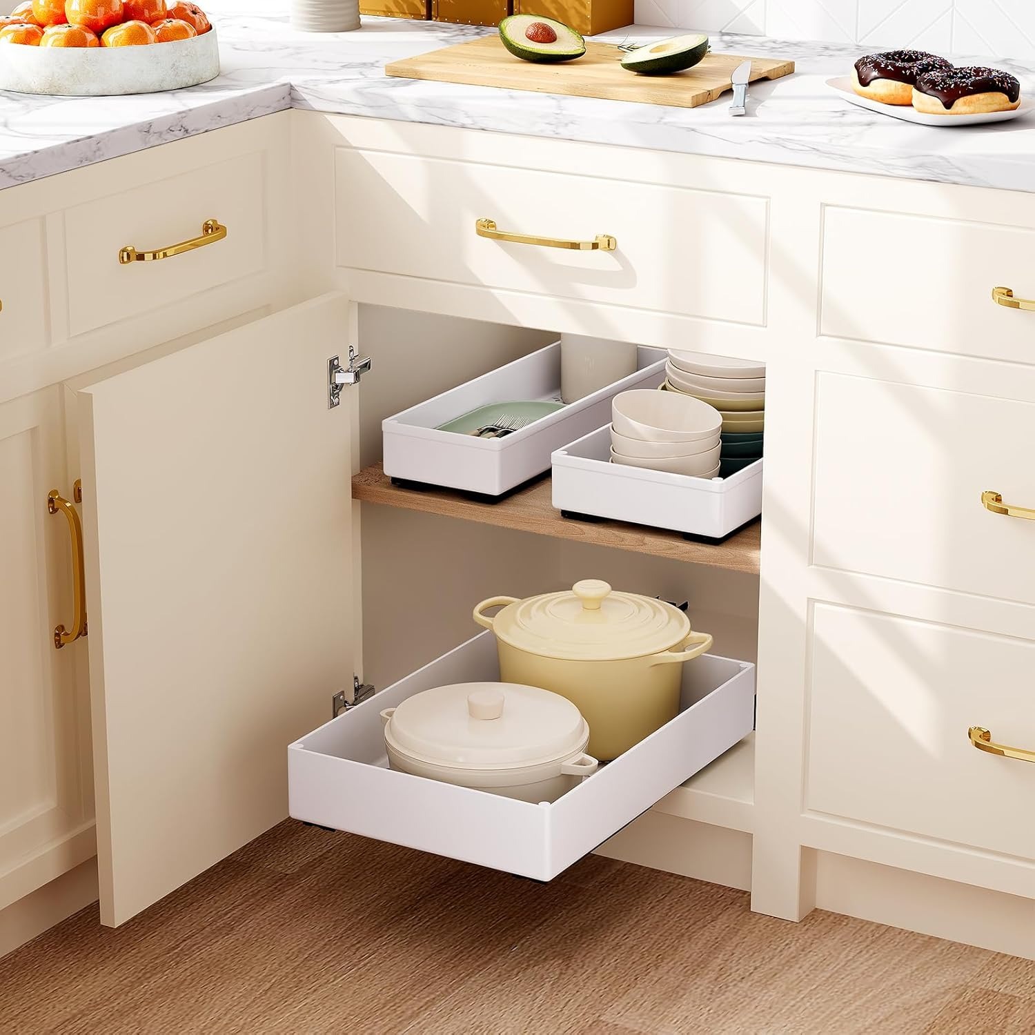 Organizador de cocina extraíbl - Drawer Organizer Tray reseña y precio