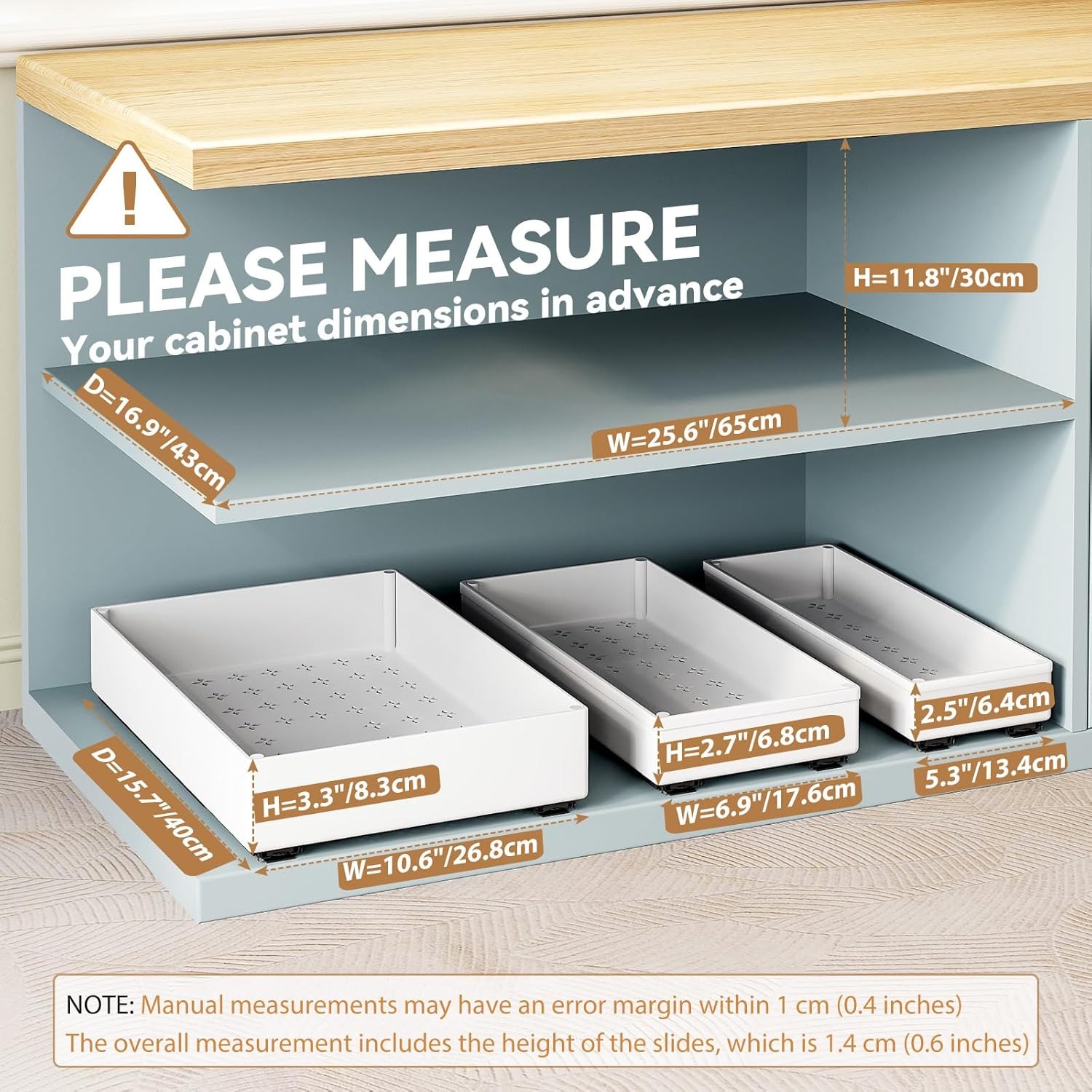 Organizador de cocina extraíbl - Drawer Organizer Tray reseña y precio