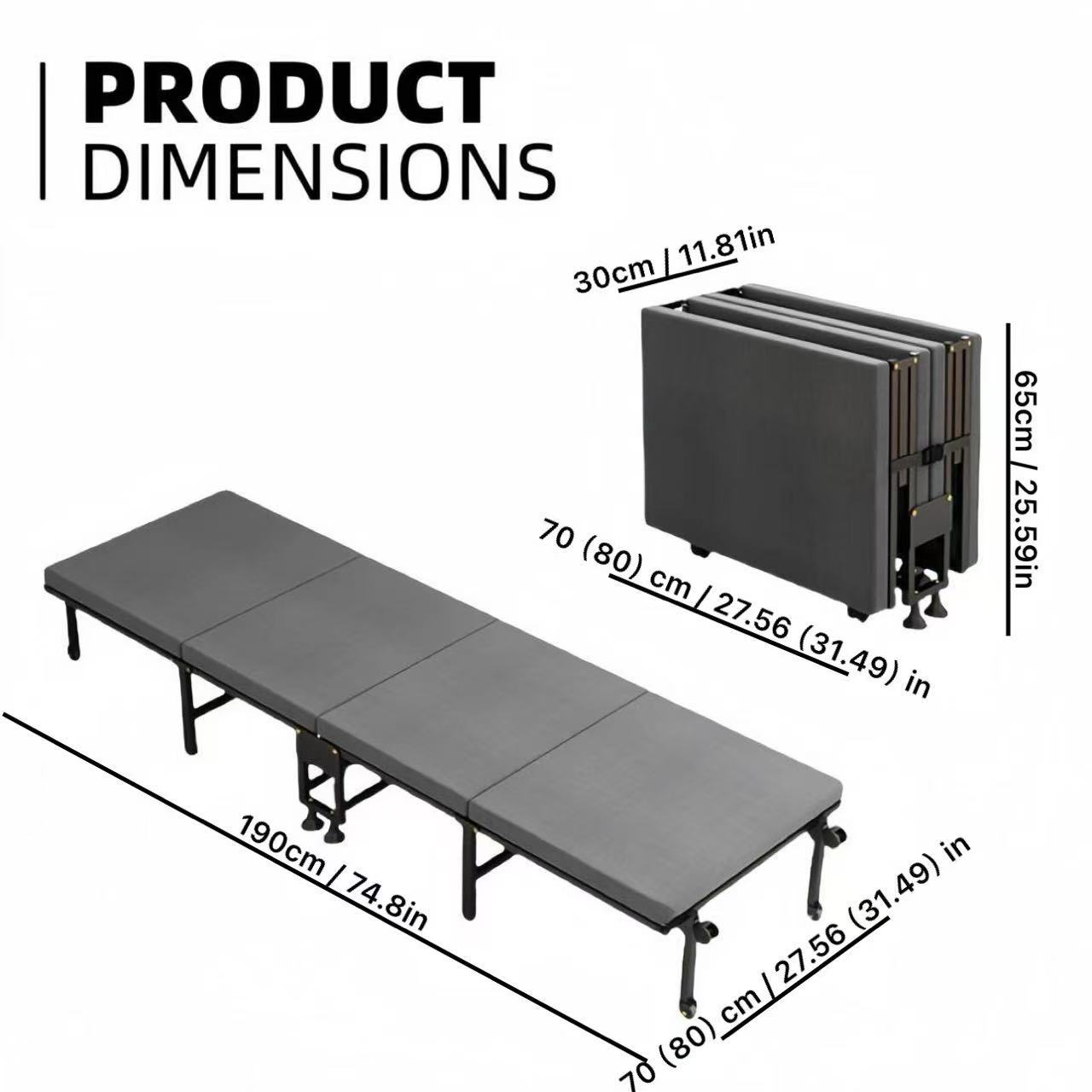Cama plegable de cuatro pliegu - Office Furniture Home reseña y precio