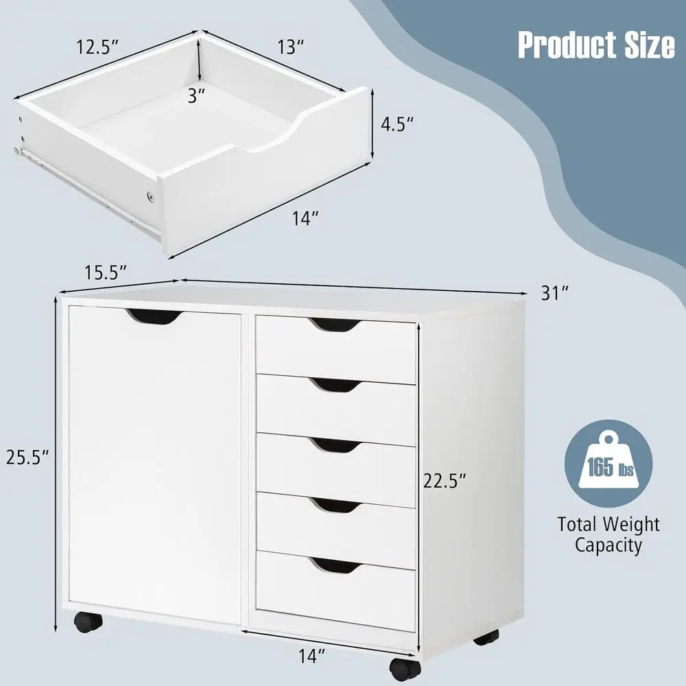 Archivador lateral de 5 cajone - File Cabinet Lateral reseña y precio
