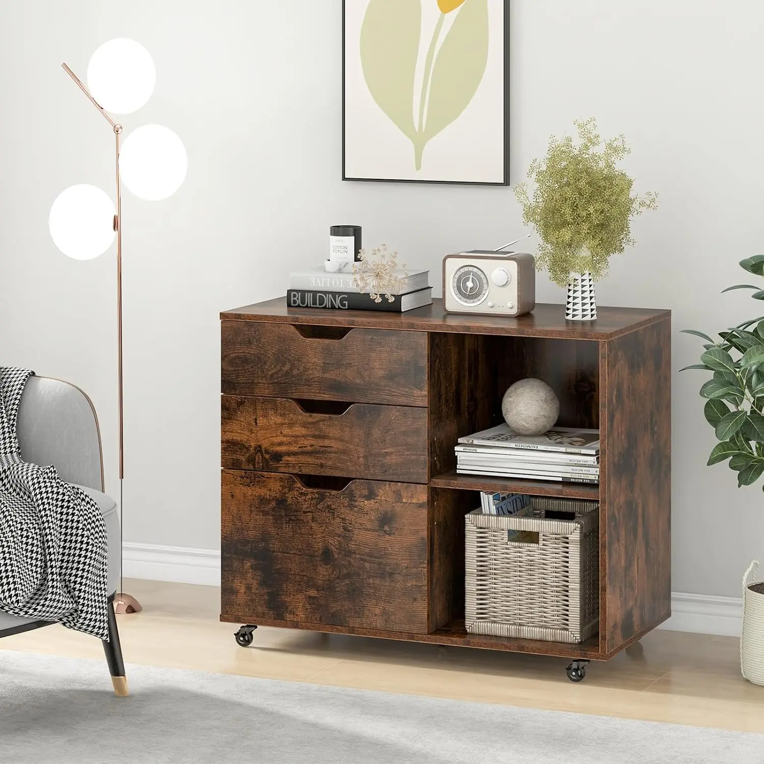 Archivador de 3 cajones, gabin - File Cabinet Lateral reseña y precio