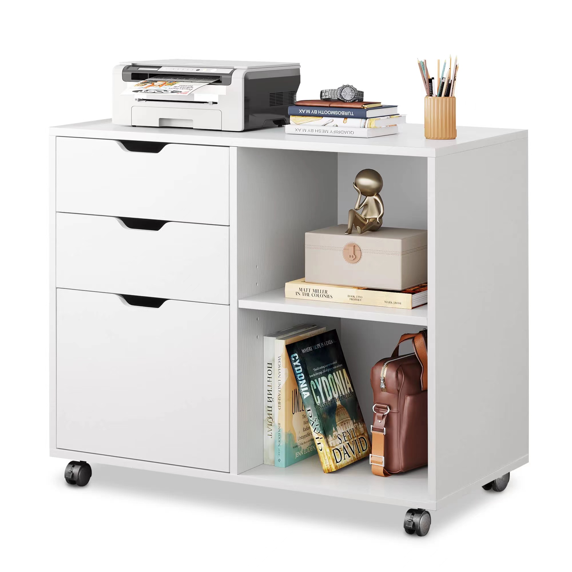 Archivador de Madera con 3 Caj - File Cabinet Lateral reseña y precio