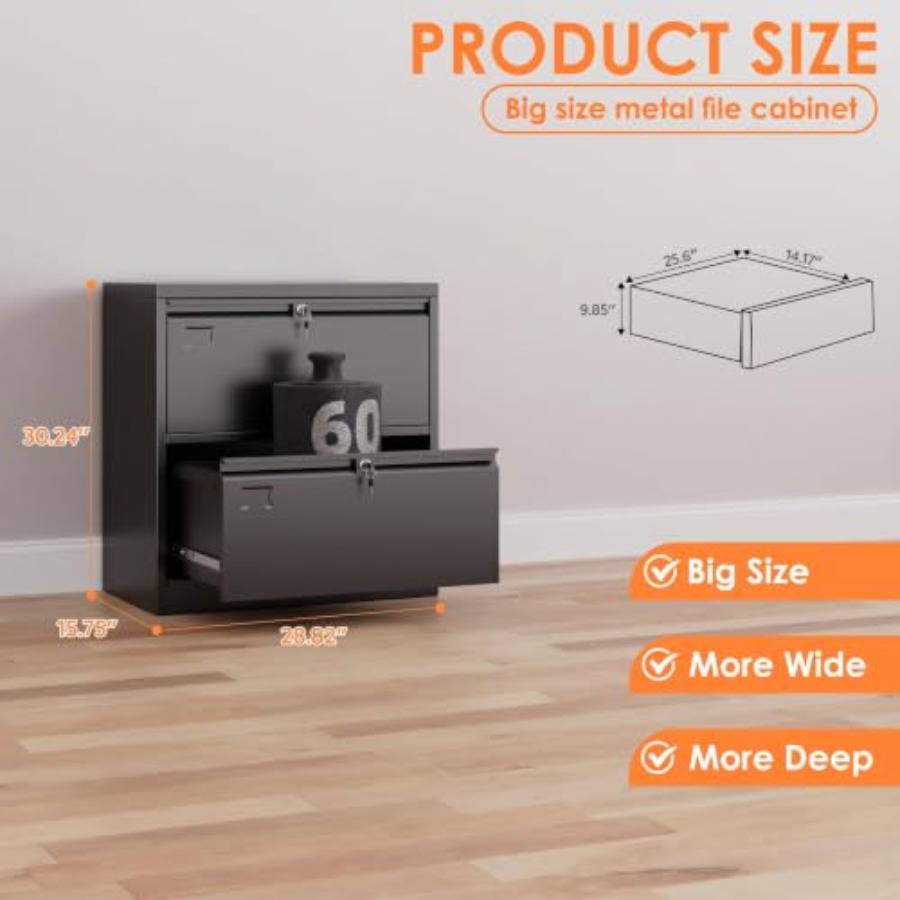 Archivador lateral de 2 cajone - File Cabinet Lateral reseña y precio